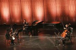 Damien Sneed & the Griot String Quartet (2023), tags: Griot String Quartet, Amyr Joyner, Justus Ross, Damien Sneed, Thapelo Masita, Edward W. Hardy, Akron, Ohio, United States, Stage Design, EJ Thomas Performing Arts Hall - Our Song, Our Story – the New Generation of Black Voices on Feb 2, 2023 [498-small]