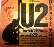 U2 / The Faith Brothers / Spear of Destiny / Billy Bragg / R.E.M. / Ramones on Jun 22, 1985 [677-small]