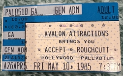 Accept / Roughcutt on May 10, 1985 [871-small]