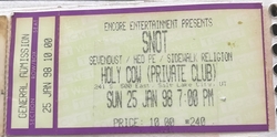 Snot / Sevendust / (hed) PE / Sidewalk religion on Jan 25, 1998 [936-small]