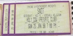 Snot / Sevendust / (hed)PE / Sidewalk religion on Jan 25, 1998 [936-small]