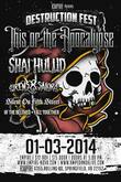 This Or The Apocalypse / Shai Hulud / Sirens & Sailors / Silent on Fifth Street / Of The Beloved / Fall Together on Jan 3, 2014 [196-small]