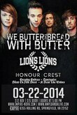 We Butter The Bread With Butter / Lions Lions / Honour Crest / Encasing Embrace / Sanctuaries / Silent on Fifth Street / A Scent Like Wolves on Mar 22, 2014 [210-small]