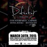 Defeater / Capsize / Hotel Books / Better Off / Lying and Low / Counterparts on Mar 30, 2015 [273-small]
