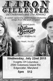 Aaron Gillespie / All Get Out / My Heart, My Anchor on Jul 22, 2015 [292-small]