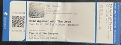 Rise Against / The Used / Senses Fail on Jul 26, 2022 [638-small]