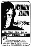 Warren Zevon / Raindogs on Feb 9, 1990 [170-small]