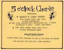 Dan Peterson Band / 5 O'Clock Charlie on Jan 29, 1999 [171-small]