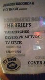 tags: The Briefs, The Stitches, Deseos Primitivos, TV Static, Albany, California, United States, Setlist, Gig Poster, Ticket, Ivy Room - The Briefs / The Stitches / Deseos Primitivos / TV Static on Mar 9, 2019 [632-small]