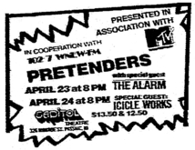 The Pretenders / The Alarm on Apr 23, 1984 [662-small]