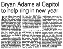Bryan Adams / Honeymoon Suite on Dec 31, 1984 [683-small]