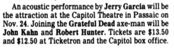 Jerry Garcia / Robert Hunter / John Kahn on Nov 24, 1984 [708-small]