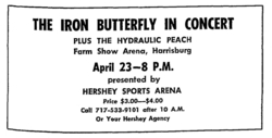 Iron Butterfly / The Hydraulic Peach on Apr 23, 1970 [003-small]