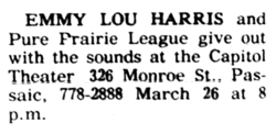 Emmylou Harris / Pure Prairie League on Mar 26, 1976 [170-small]