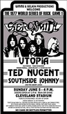 Ted Nugent / Aerosmith / Utopia / Nazareth / Southside Johnny & The Asbury Jukes / Steven Van Zandt on Jun 5, 1977 [401-small]