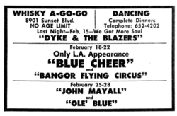 Blue Cheer / bangor flying circus on Feb 18, 1970 [538-small]