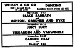 Black Sabbath / Ashton, Gardner & Dyke on Nov 11, 1970 [686-small]