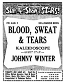 Blood, Sweat & Tears / Kaleidoscope / Johnny Winter on Aug 1, 1969 [725-small]