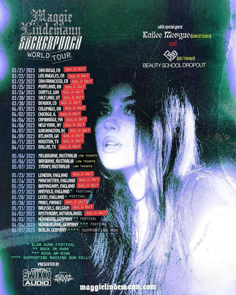 May 24, 2023: Maggie Lindemann / Beauty School Dropout at Manchester Club Academy Manchester, England, United Kingdom | Concert Archives