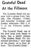 Grateful Dead / the paupers on May 5, 1967 [972-small]