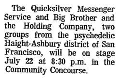 janis joplin / Big Brother And The Holding Company / Quicksilver Messenger Service on Jul 22, 1967 [984-small]