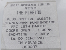 The mission / Red Lorry Yellow Lorry on Mar 18, 1988 [050-small]
