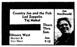 Country Joe & The Fish / Led Zeppelin / Taj Mahal on Jan 9, 1969 [343-small]