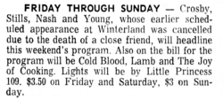 Crosby, Stills, Nash & Young / COLD BLOOD / Joy of Cooking / Lamb on Nov 13, 1969 [403-small]