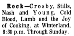 Crosby, Stills, Nash & Young / COLD BLOOD / Joy of Cooking / Lamb on Nov 13, 1969 [406-small]