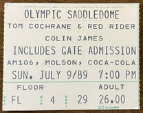 Tom Cochrane & Red Rider / Colin James on Jul 9, 1989 [828-small]