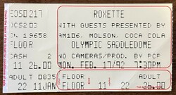Roxette / West End Girls / World On Edge on Feb 17, 1992 [898-small]