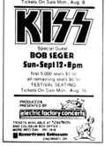 KISS / Bob Seger & The Silver Bullet Band / Artful Dodger on Sep 10, 1976 [108-small]