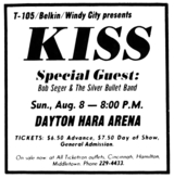 KISS / Bob Seger & The Silver Bullet Band / Artful Dodger on Aug 8, 1976 [109-small]