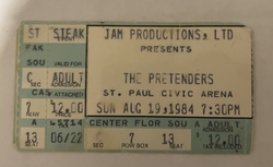 Pretenders on Aug 19, 1984 [233-small]