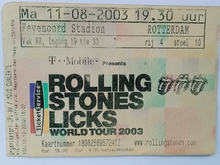 Rolling Stones Licks World Tour  on Aug 11, 2003 [728-small]