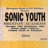 tags: Ticket - Sonic Youth / Cell / Pavement on Dec 14, 1992 [804-small]