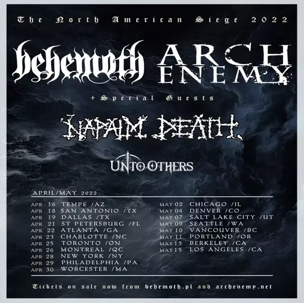 Behemoth Concert & Tour History (Updated for 2023 2024) Concert