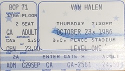 Van Halen / Red Rider / Bachman-Turner Overdrive on Oct 23, 1986 [467-small]