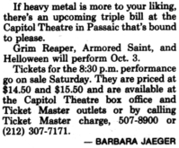 Grim Reaper / Armored Saint / Helloween on Oct 3, 1987 [183-small]