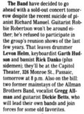 The Band / Gregg Allman Band on Mar 22, 1986 [095-small]