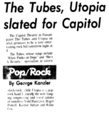 The Tubes / Todd Rundgren / Utopia on May 11, 1985 [138-small]