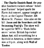 The Charlie Daniels Band / Jason & the Scorchers / Swimming Pool Q's on Nov 22, 1985 [152-small]