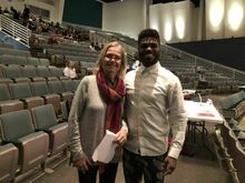 Deborah Perkins and Edward W. Hardy CO-ASTA judges (2023), tags: Deborah Perkins, Edward W. Hardy, Fort Collins, Colorado, United States, Crowd, McNeal Performing Arts Center - American String Teachers Association: Colorado ASTA Large Group Orchestra Festival on Mar 7, 2023 [168-small]