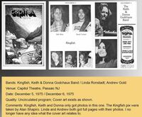 Kingfish / Keith & Donna Godchaux Band on Dec 5, 1975 [666-small]