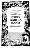 Jerry Garcia Band / Peter Rowan on Nov 6, 1981 [875-small]
