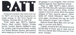 Ratt / Bon Jovi on Oct 8, 1985 [360-small]
