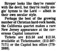 Stryper / Hurricane on Mar 14, 1987 [440-small]