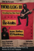 tags: Bob Log III, Isaac Rother & the Phantoms, Re-Volts, Gig Poster, Thee Parkside - Bob Log III / Re-Volts / Isaac Rother & the Phantoms on Mar 21, 2017 [511-small]