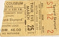 Lynyrd Skynyrd / Outlaws on Mar 25, 1976 [632-small]