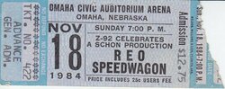 REO Speedwagon / Survivor / Zebra on Nov 18, 1984 [646-small]
